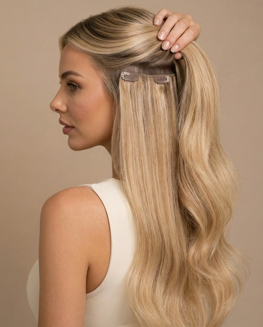 Golden Glow Clip-In Extensions