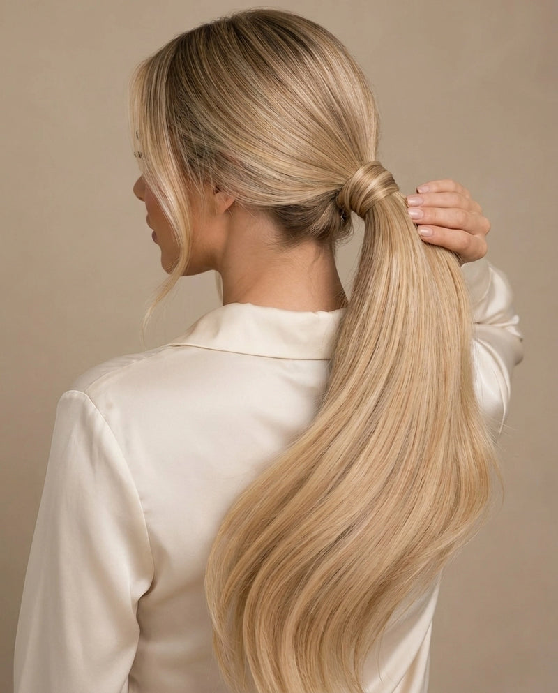 Golden Glow Ponytail Extensions